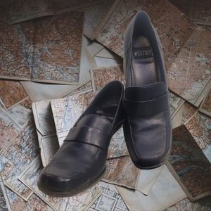 Vintage Navy Blue Loafers